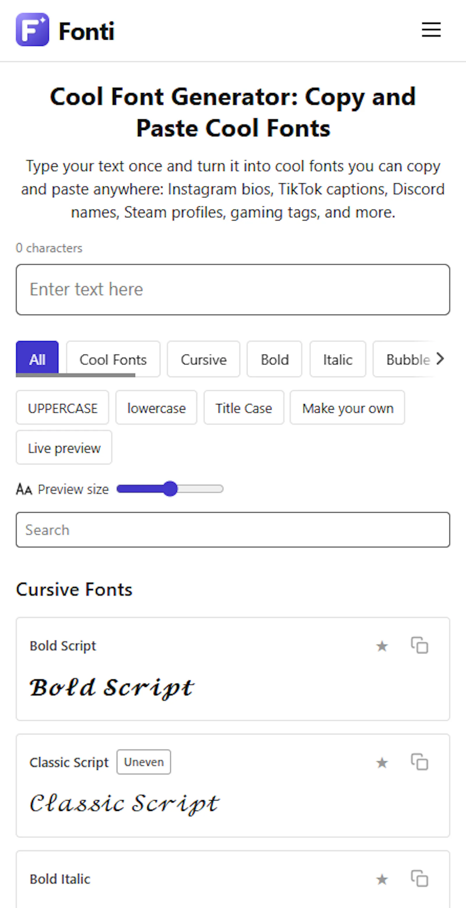 Fonti screenshot 5