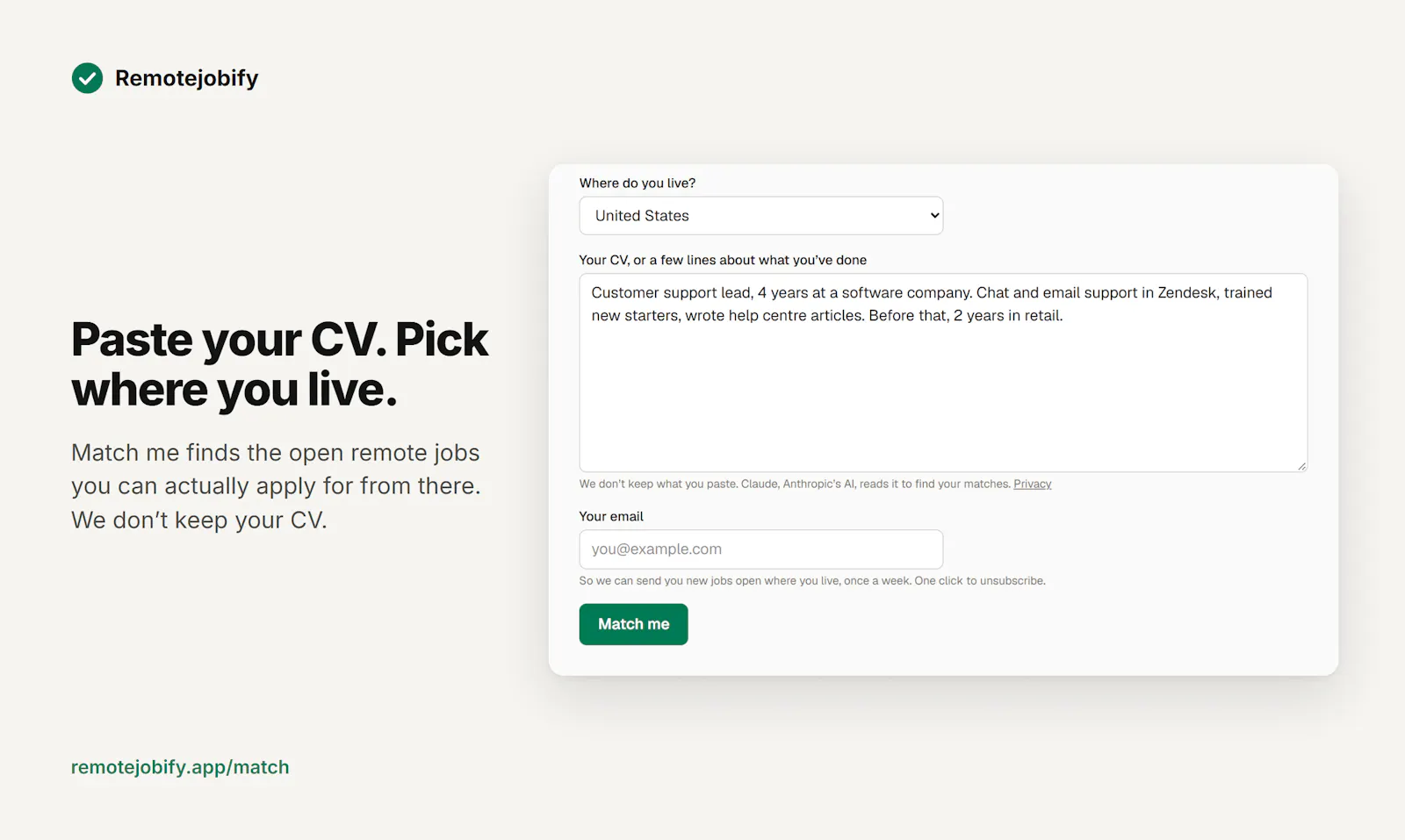 Match me by Remotejobify screenshot 5