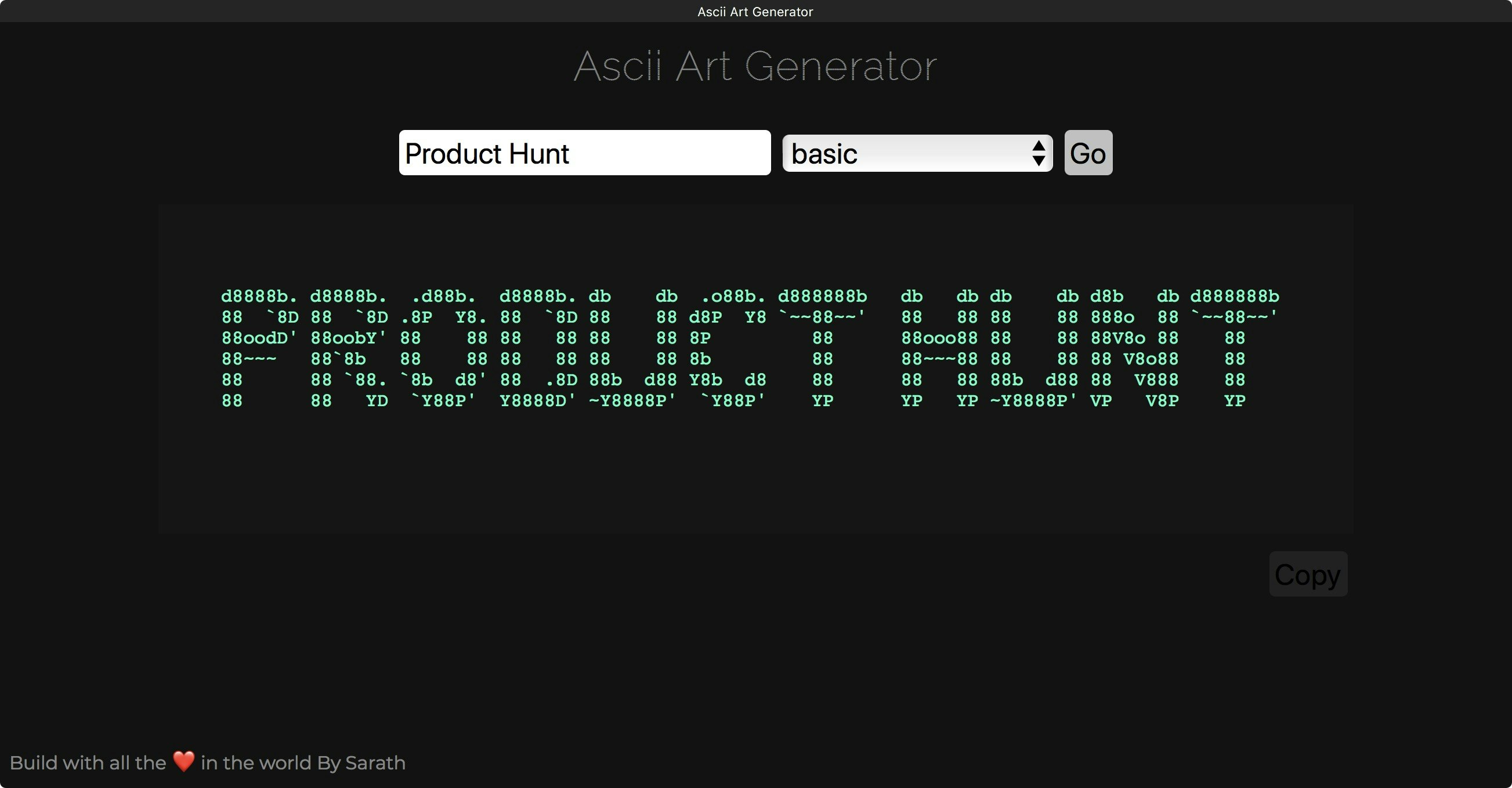 Ascii Art Generator gallery image