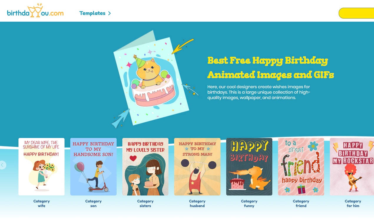 ภาพเคลื่อนไหววันเกิดสำหรับคุณ - GIF และวิดีโอวันเกิดแบบอนิเมชั่นฟรี media 1