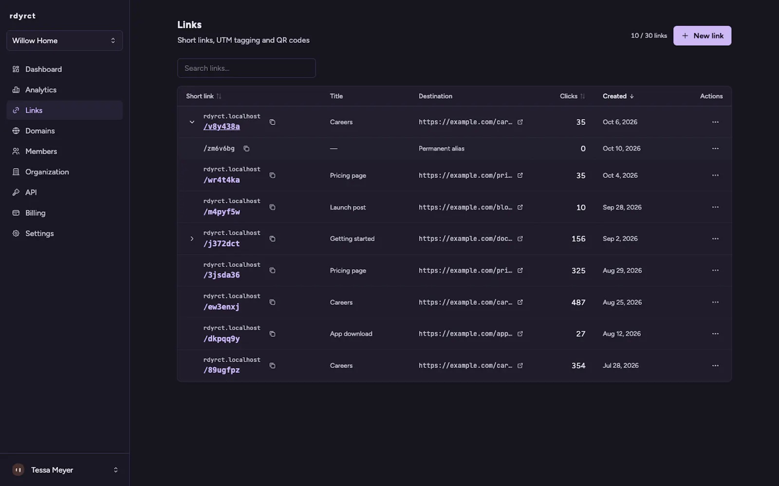 Rdyrct - URL Shortener for Teams screenshot 3