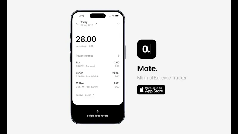 Mote. App screenshot 1 (video preview)