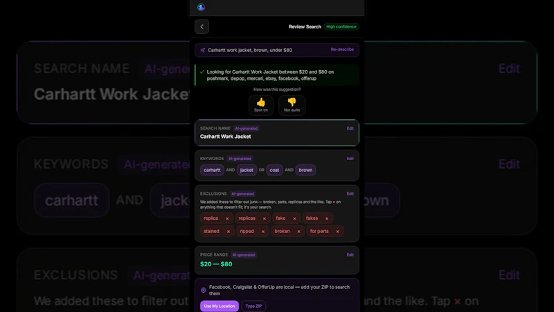 DealHunter screenshot 1 (video preview)
