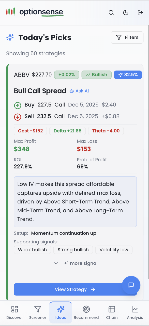 OptionSense gallery image