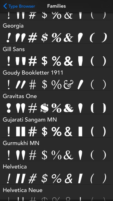 Type Browser gallery image
