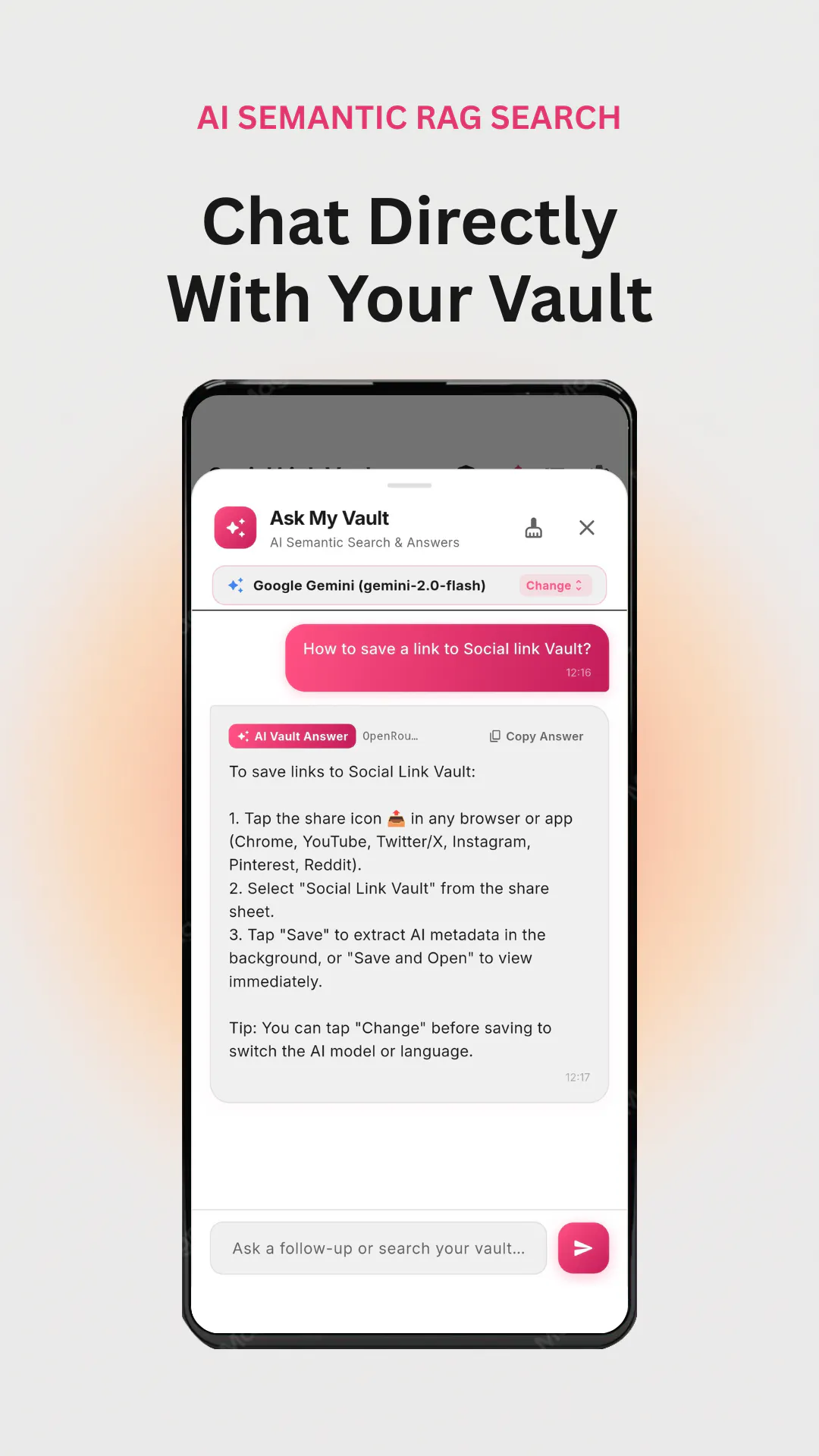 Social Link Vault AI gallery image