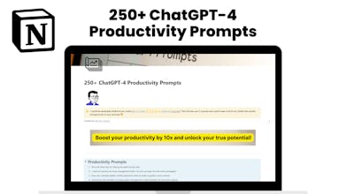 250+ ChatGPT-4 Productivity Prompts gallery image