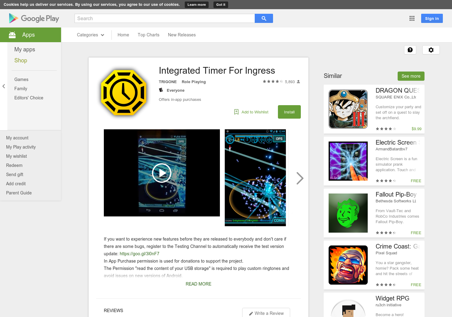 Integrated Timer For Ingress gallery image