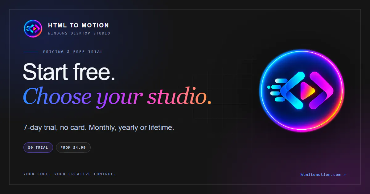 HTML TO MOTION gallery image