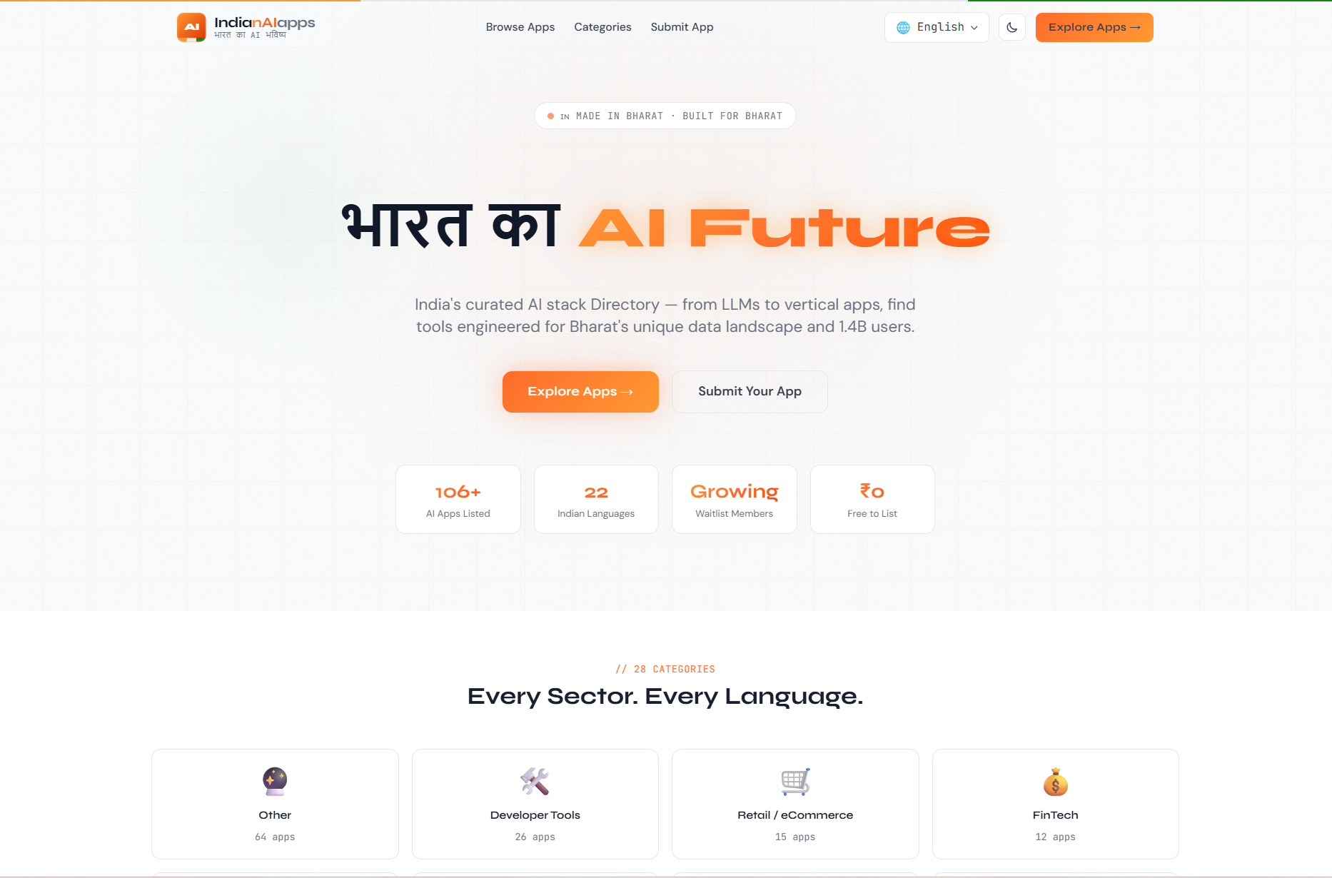 India's AI app directory gallery image