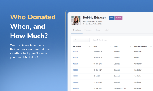 وسائط Donorkite - برنامج إدارة التبرع 4