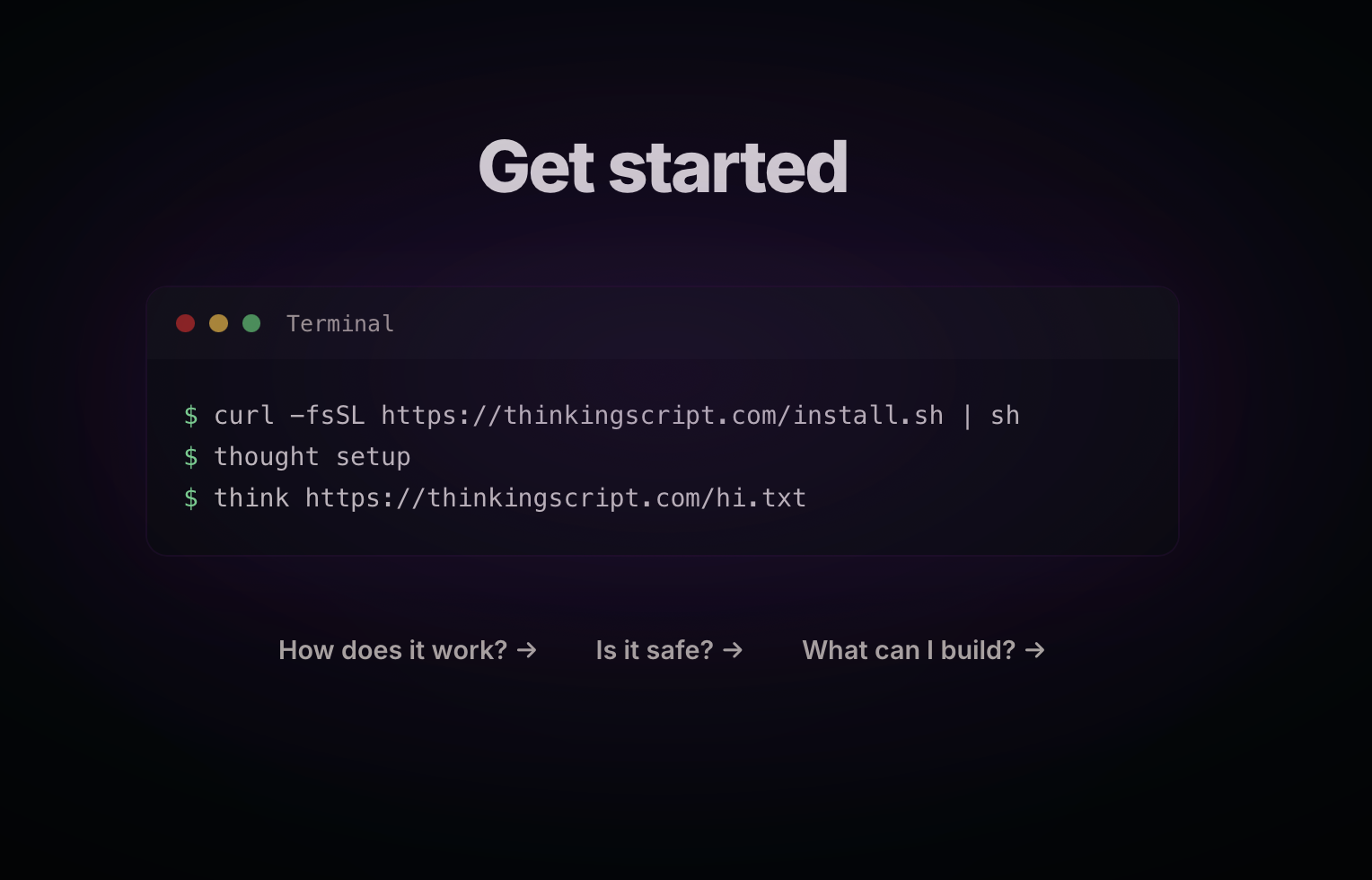 ThinkingScript gallery image