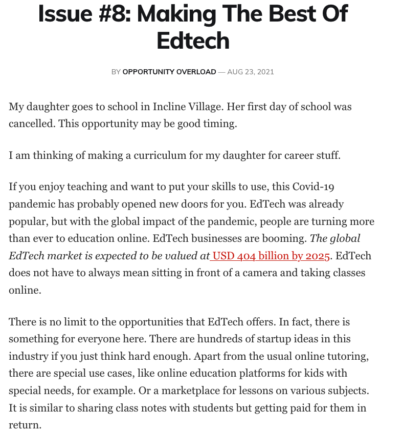 Opportunity Overload gallery image