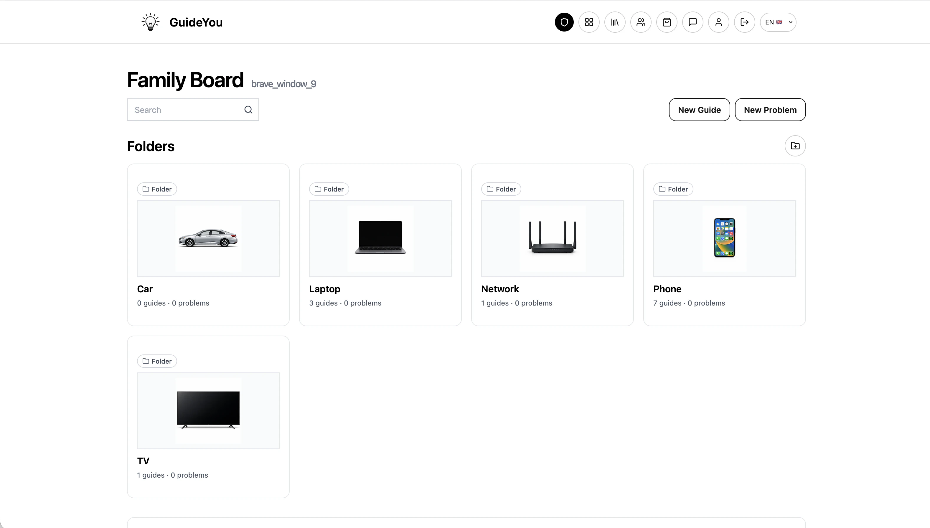 Example application of GuideYou in everyday technology