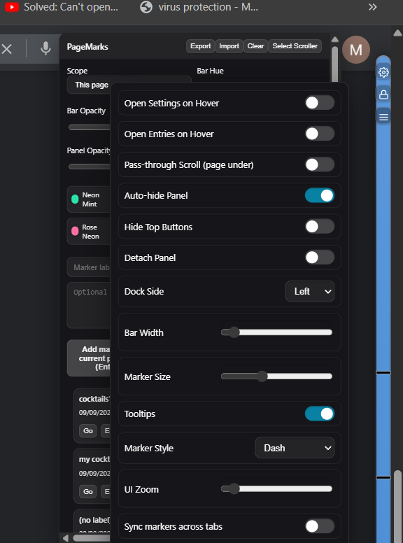 PageMarks - Screenshot 4 showing product features and functionality