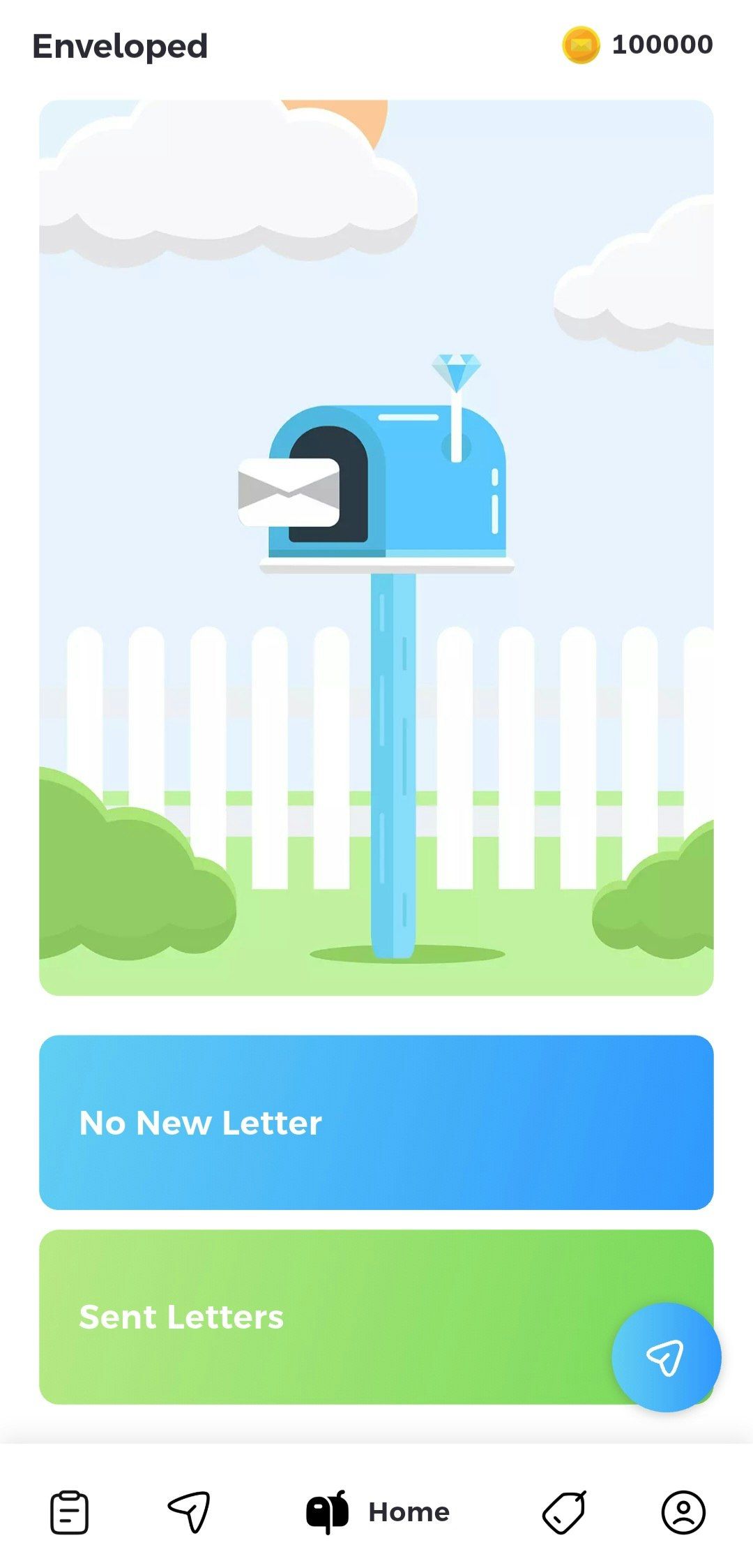 Mídia 1 de Envelope - faça novos amigos - Faça novos amigos enviando cartas aleatórias!