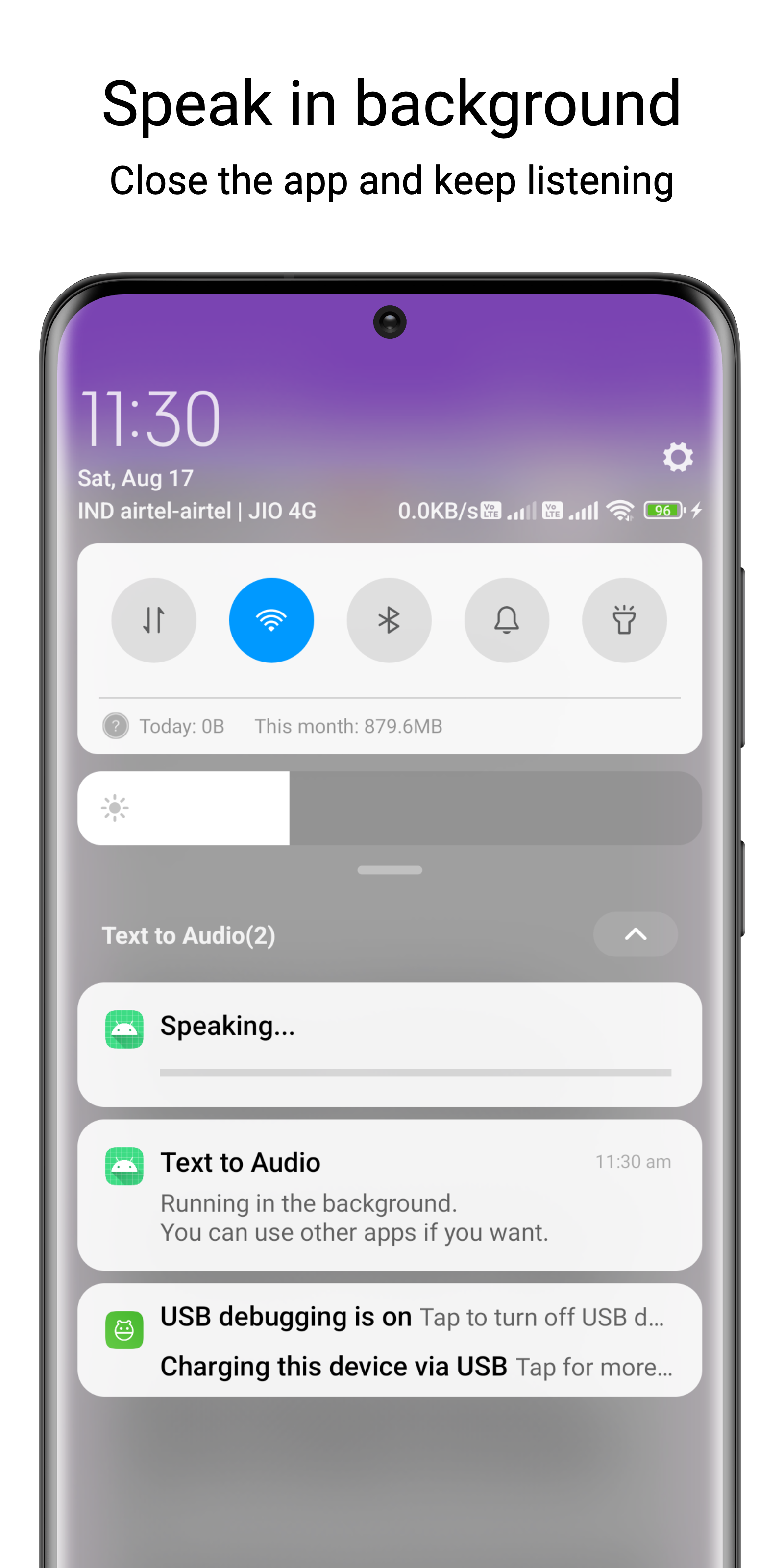 텍스트로 연설 - 무제한 - Android 용 무료 무제한 텍스트 음성 연설 앱 미디어 3