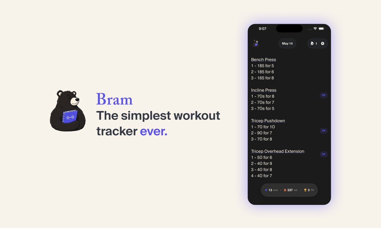 Bram - Workout Notes gallery image