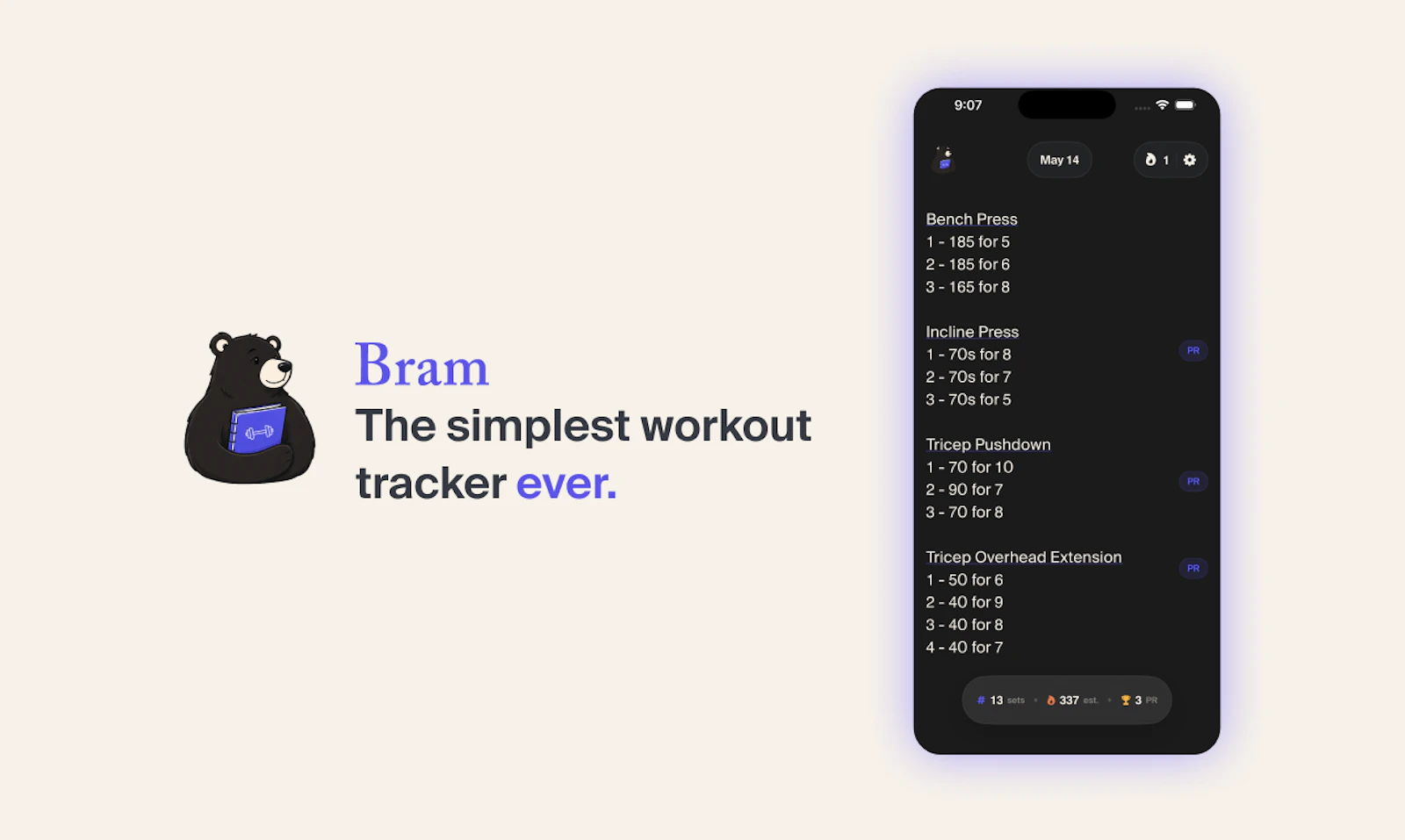 Bram - Workout Notes screenshot 1