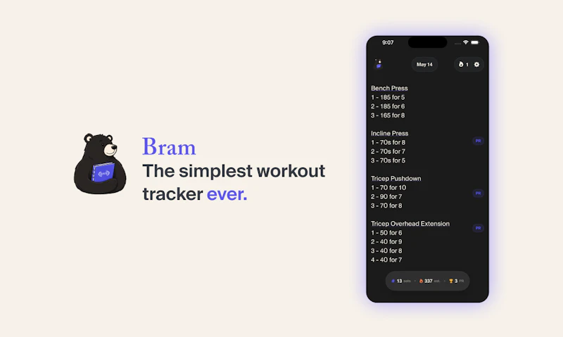 Bram - Workout Notes screenshot 1