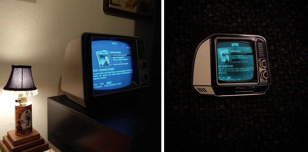 Glow-In-The-Dark TV Pin (Indiegogo) gallery image