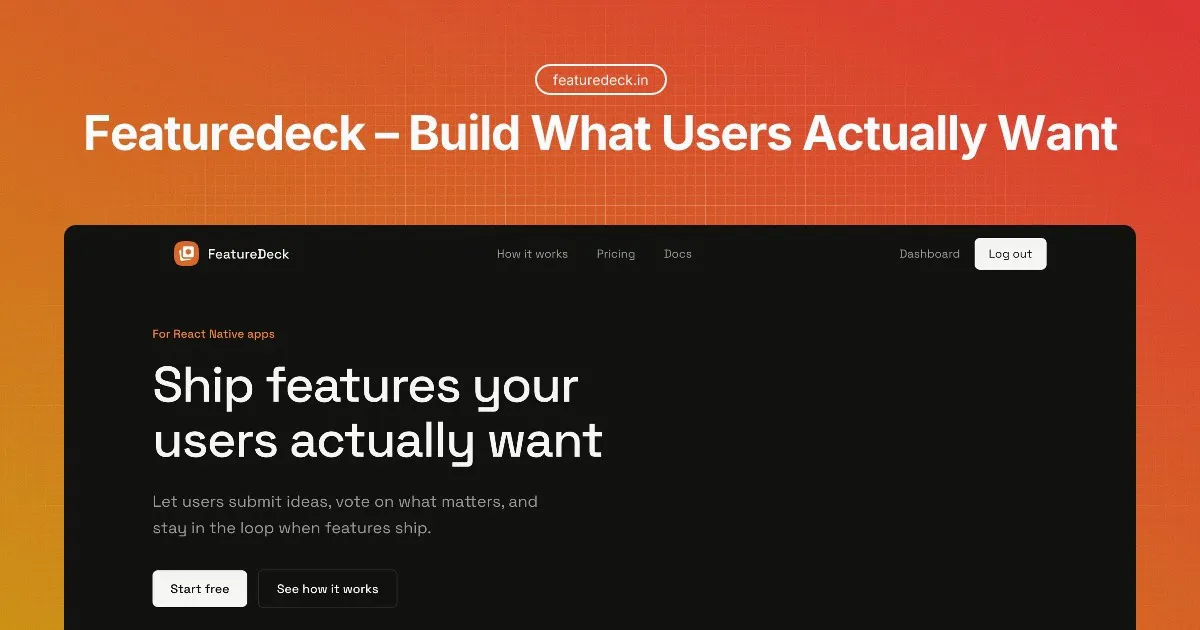 FeatureDeck 제품 배너