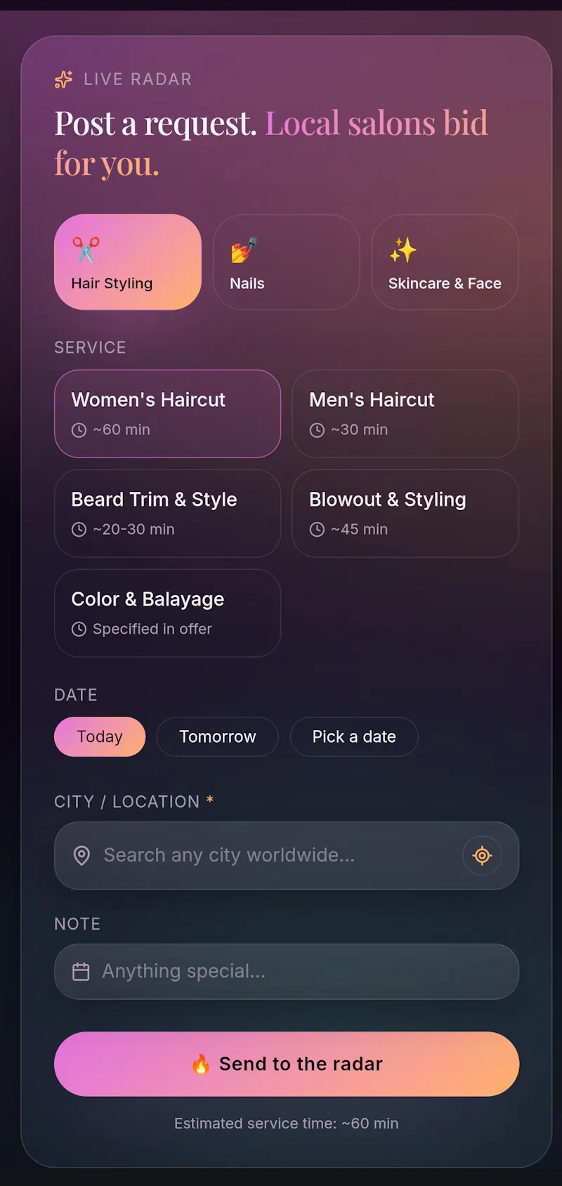 GlowRadar screenshot 2