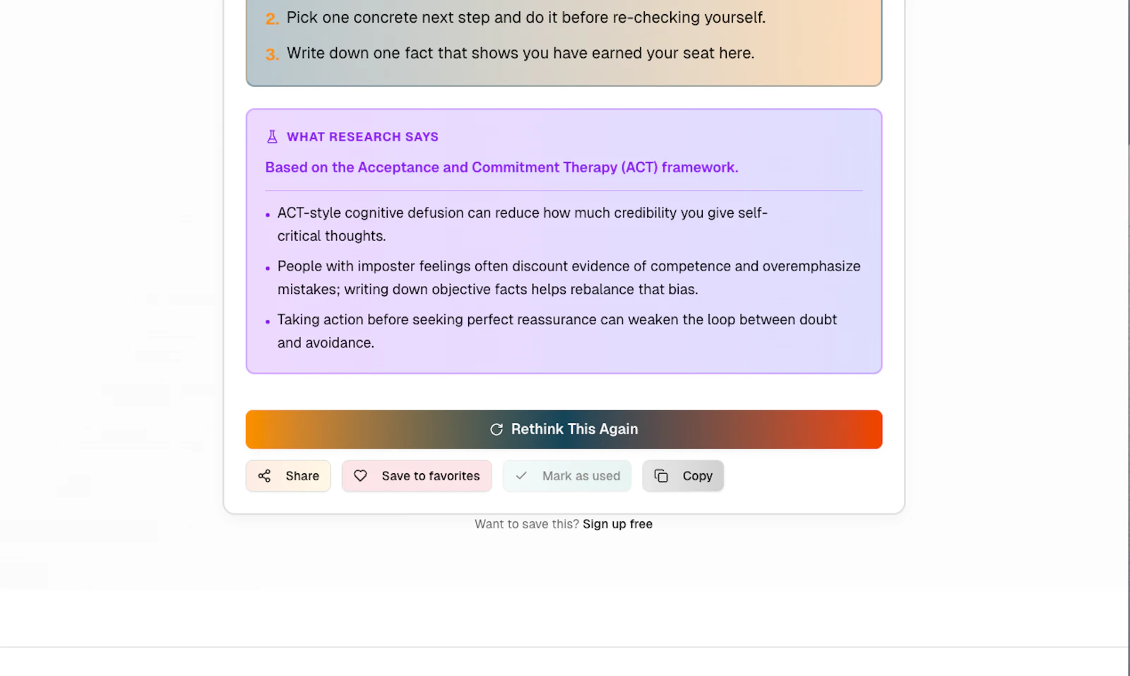 Quick Rethink screenshot 3