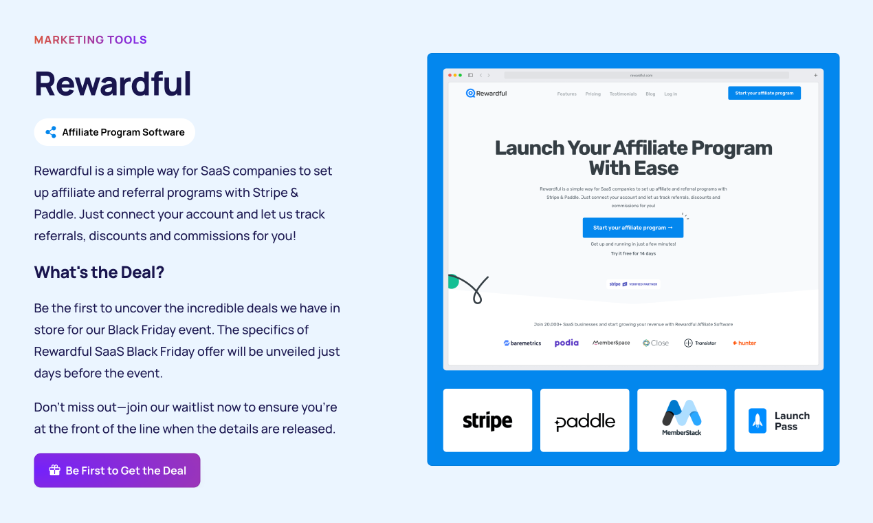 Saas Black Friday 2023 - 마케팅, 영업, DEV, SEO 및 CRM 소프트웨어에 대한 거래 미디어 3