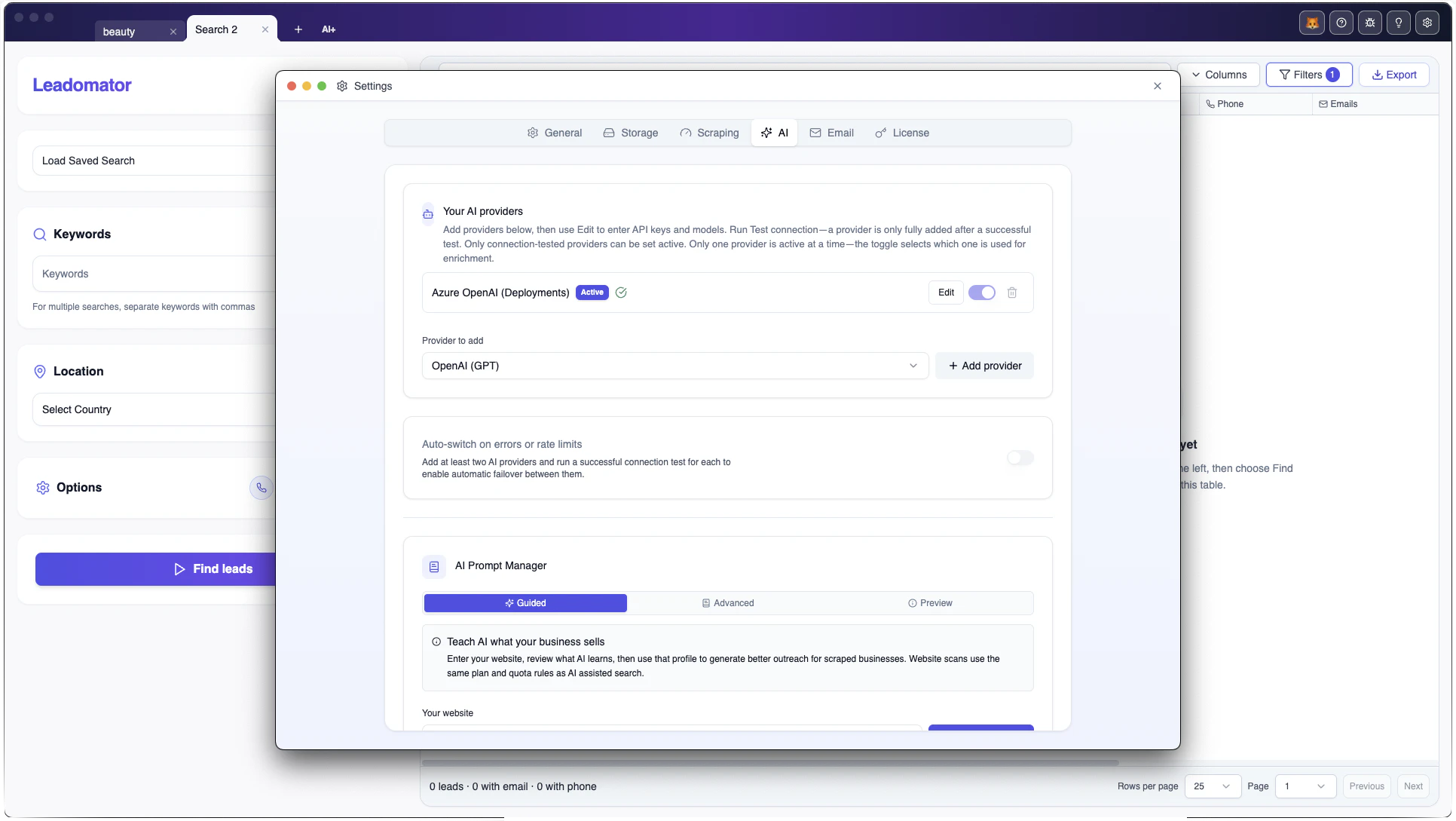 Leadomator screenshot 5