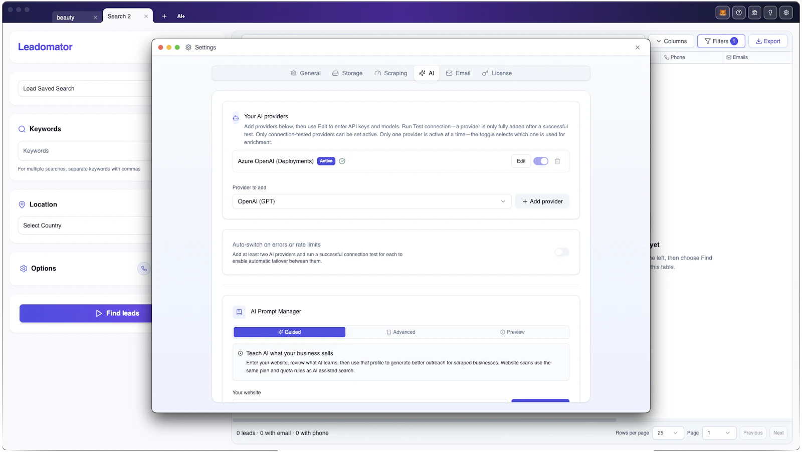 Leadomator screenshot 5