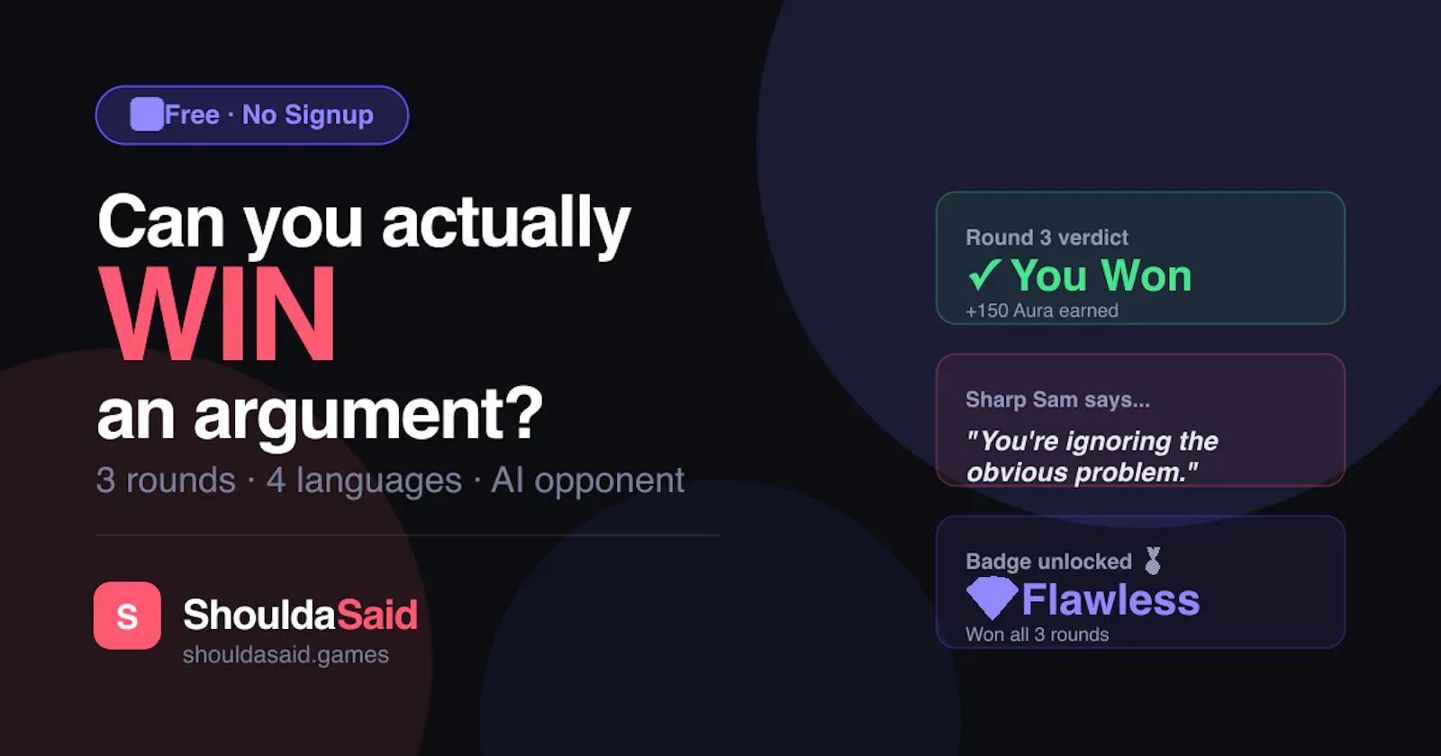 ShouldaSaid screenshot 1