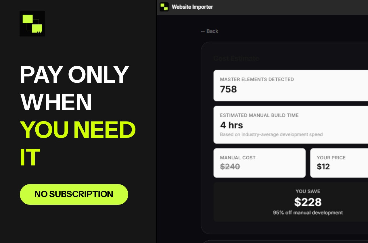 Website Importer for Webflow gallery image