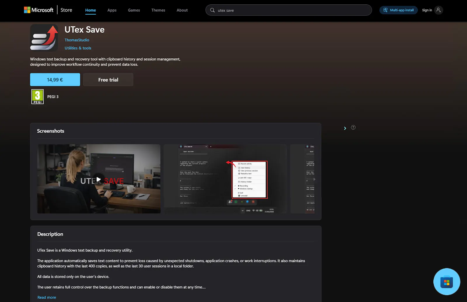 UTexSave screenshot 3