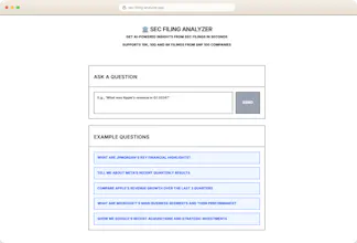 SEC Filing Analyzer gallery image