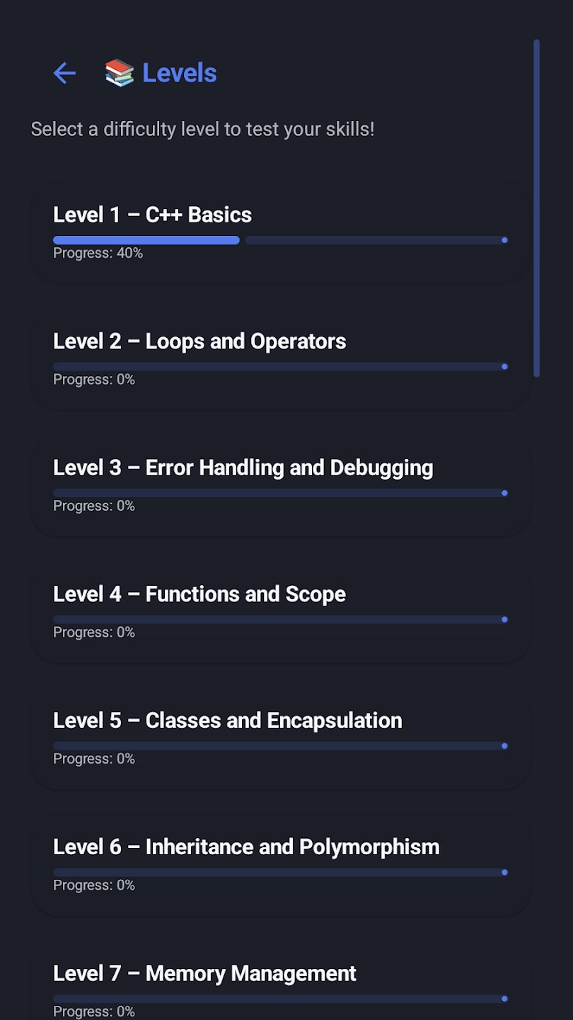 Programming Quiz Guide - Screenshot 2 showing product features and functionality