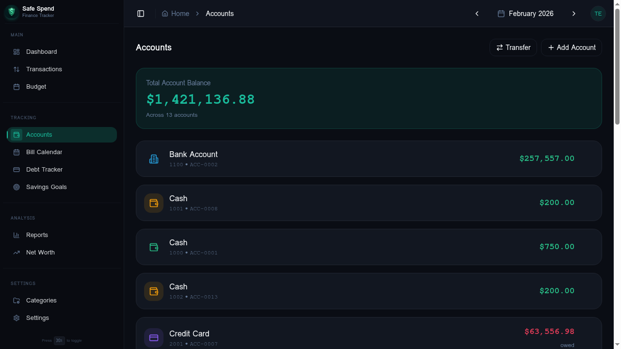 Safe Spend - Screenshot 2 showing product features and functionality