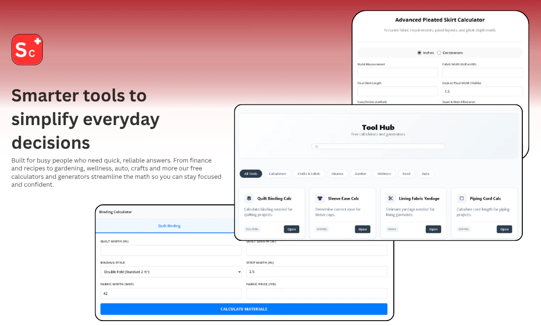 SpeedCalcs — 300 Free Calculators 대표 미리보기