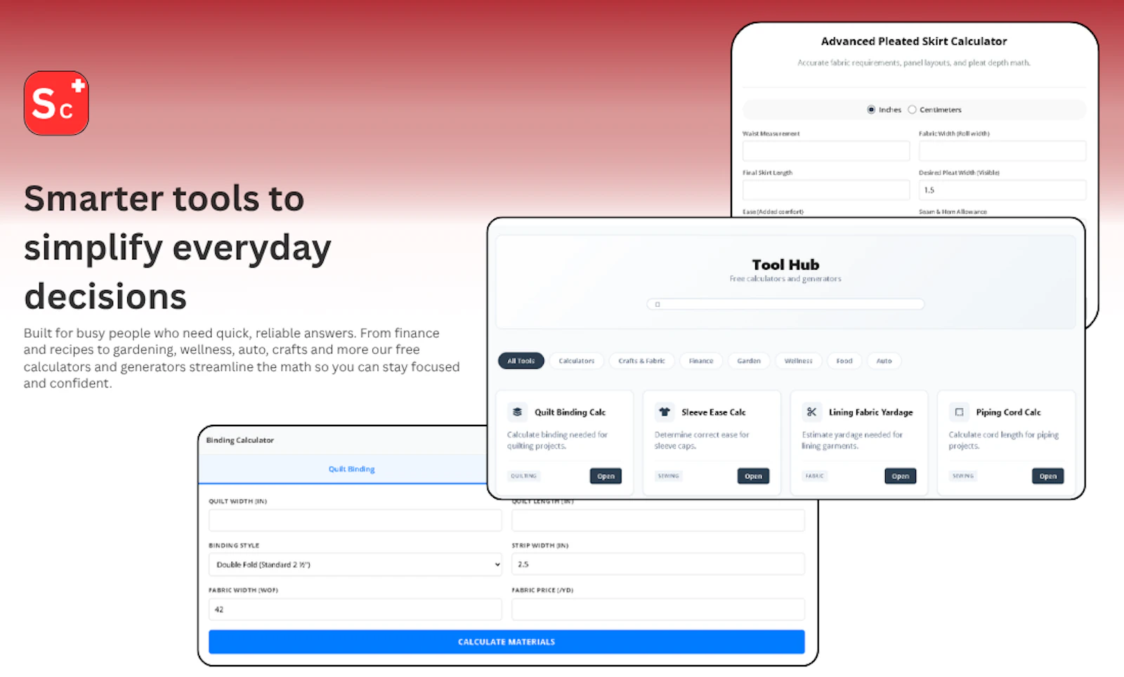 SpeedCalcs — 300 Free Calculators screenshot 1