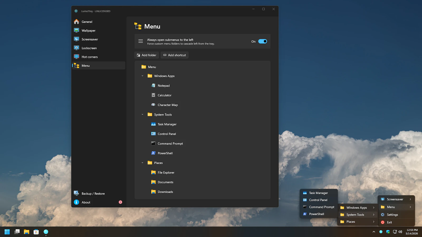 LumoTray screenshot 3