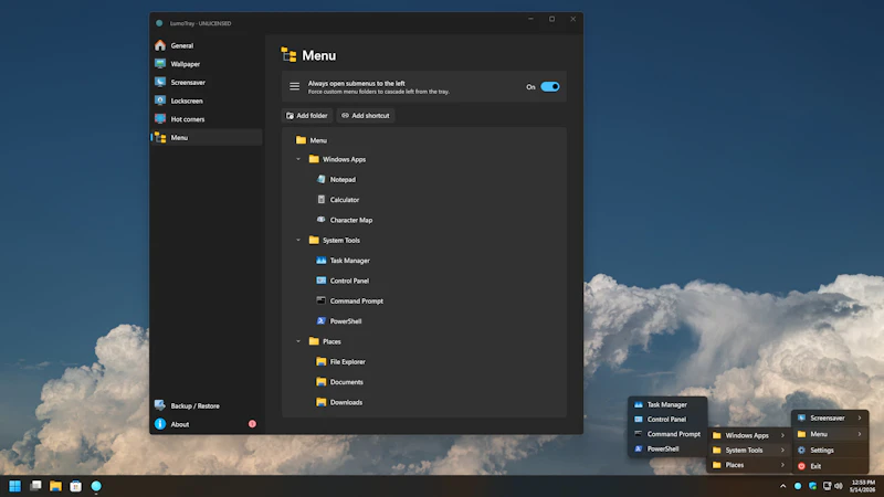 LumoTray screenshot 3