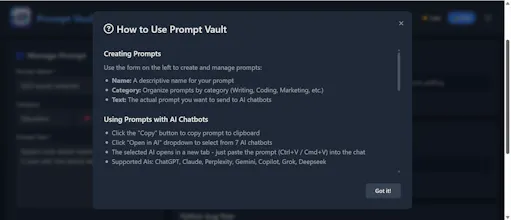 Prompt Vault gallery image