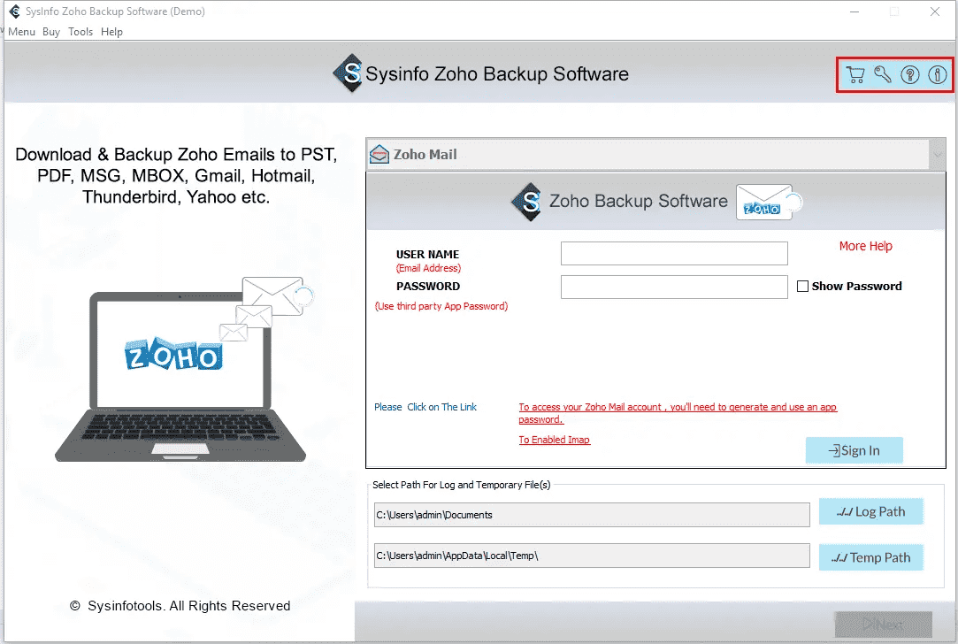 Sysinfo Zoho备份软件媒体1