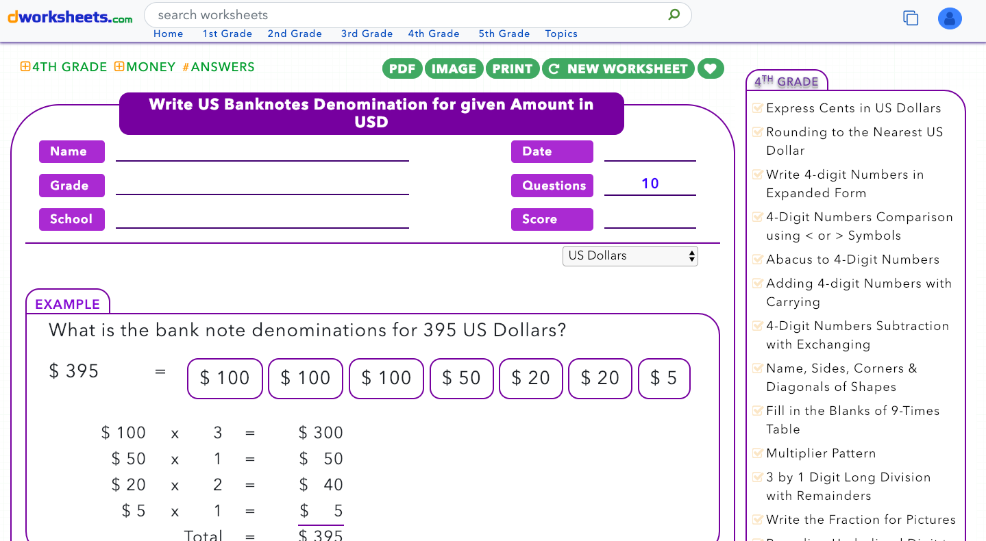 Dworksheets gallery image