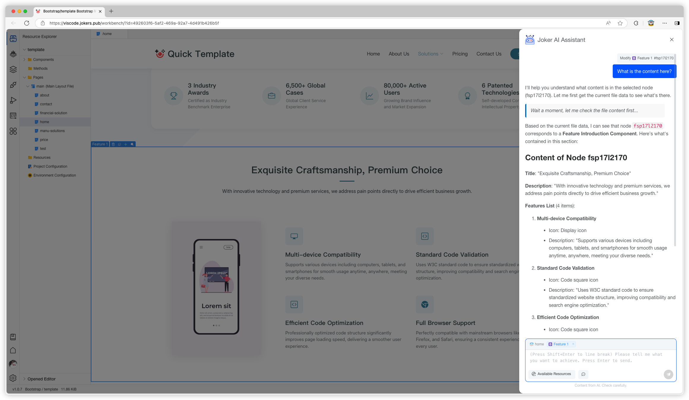 Joker Visual Dev Platform gallery image