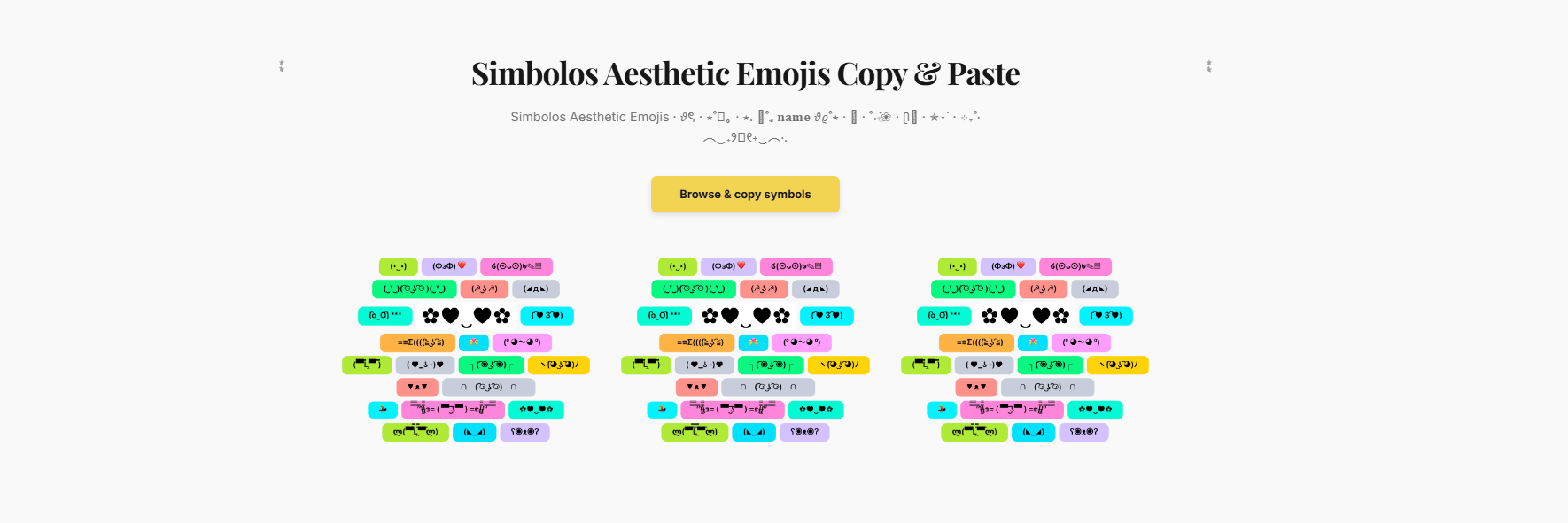 Simbolos Aesthetic Emojis gallery image