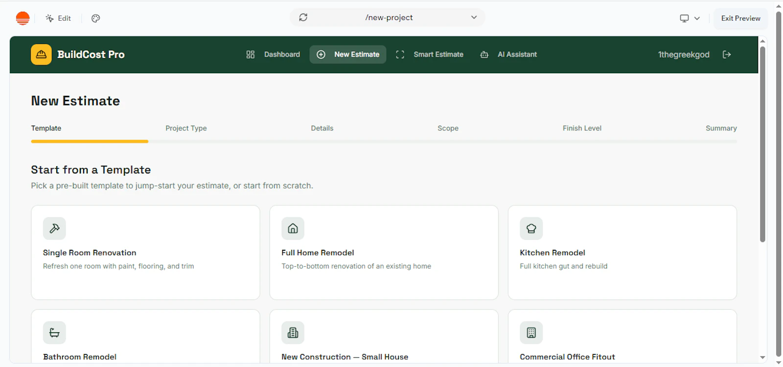 BuildCost Pro screenshot 1