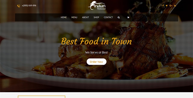Free HTML Template for Restaurant Website by NavThemes