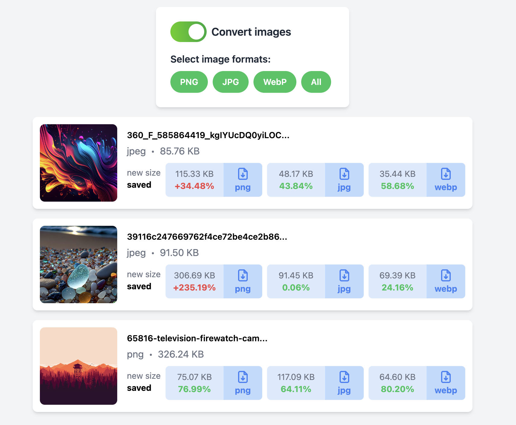 Pequeño img - Aplicación web de compresión/optimización de imágenes en línea media 1
