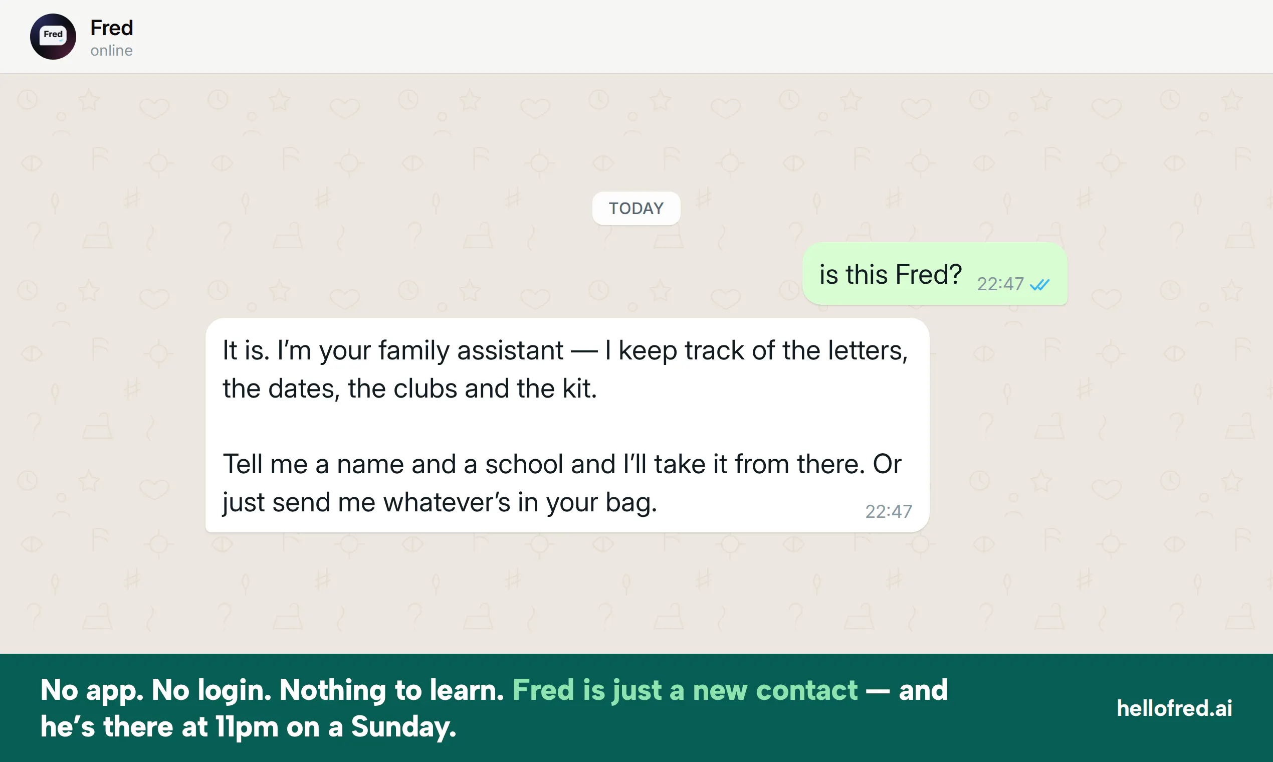 Fred - Your Family Assistant screenshot